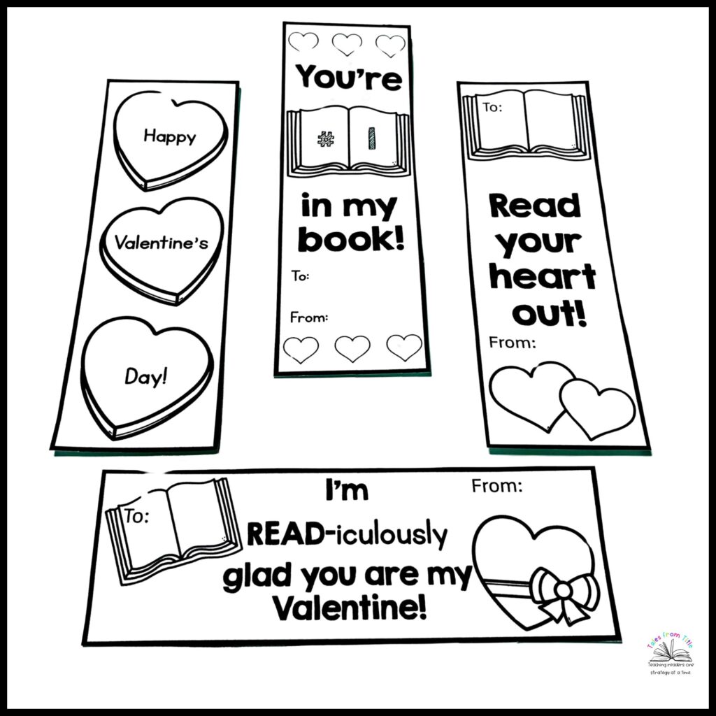 Black and white bookmark options