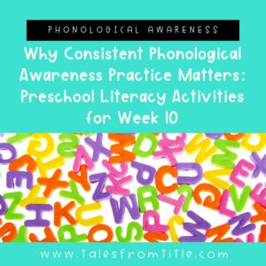 Preschool Phonological Awareness Activities for Ages 3–4_ Week 6 Literacy Lessons